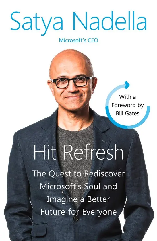 Cover of Hit Refresh by Satya Nadella